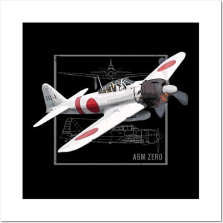 A6M Zero | Japanese WW2 Fighter Plane Posters and Art